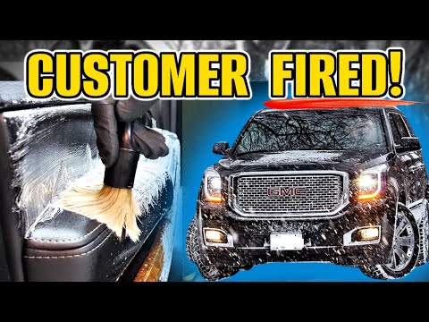 Customer Never Welcomed Back! Car Detailing A Trashed Yukon Denali